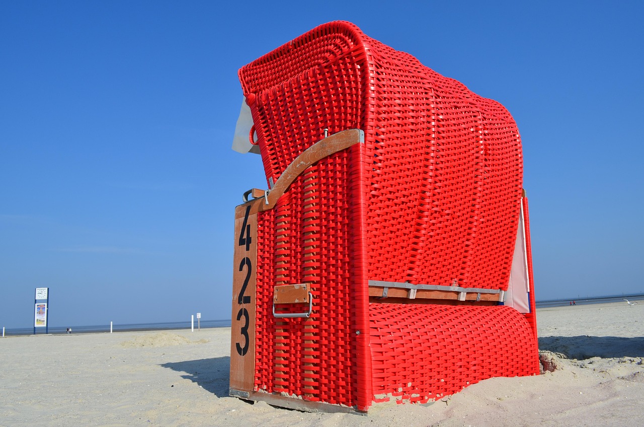 Strandkorb rot
